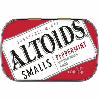 Smalls Sugar Free Mints, Peppermint, 0.37 oz, 9 Tins/Pack, Ships in 1-3 Business Days