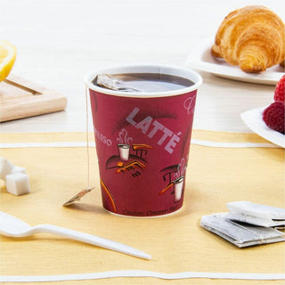 Solo 10 oz Bistro Design Disposable Paper Cups - 50 / Pack - 20 / Carton - Multi - Paper - Beverage, Hot Drink, Cold Drink, Coffee, Tea, Cocoa