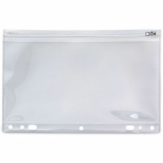Zip-All Ring Binder Pocket, 8.5 x 11, Clear