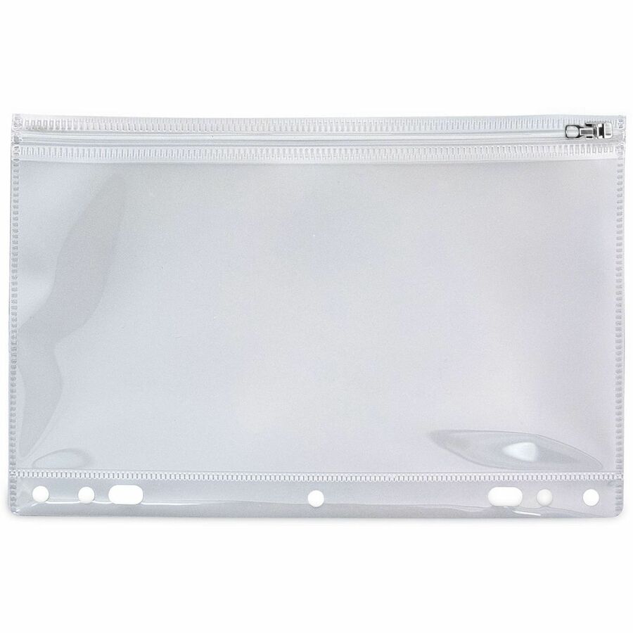 Zip-All Ring Binder Pocket, 8.5 x 11, Clear