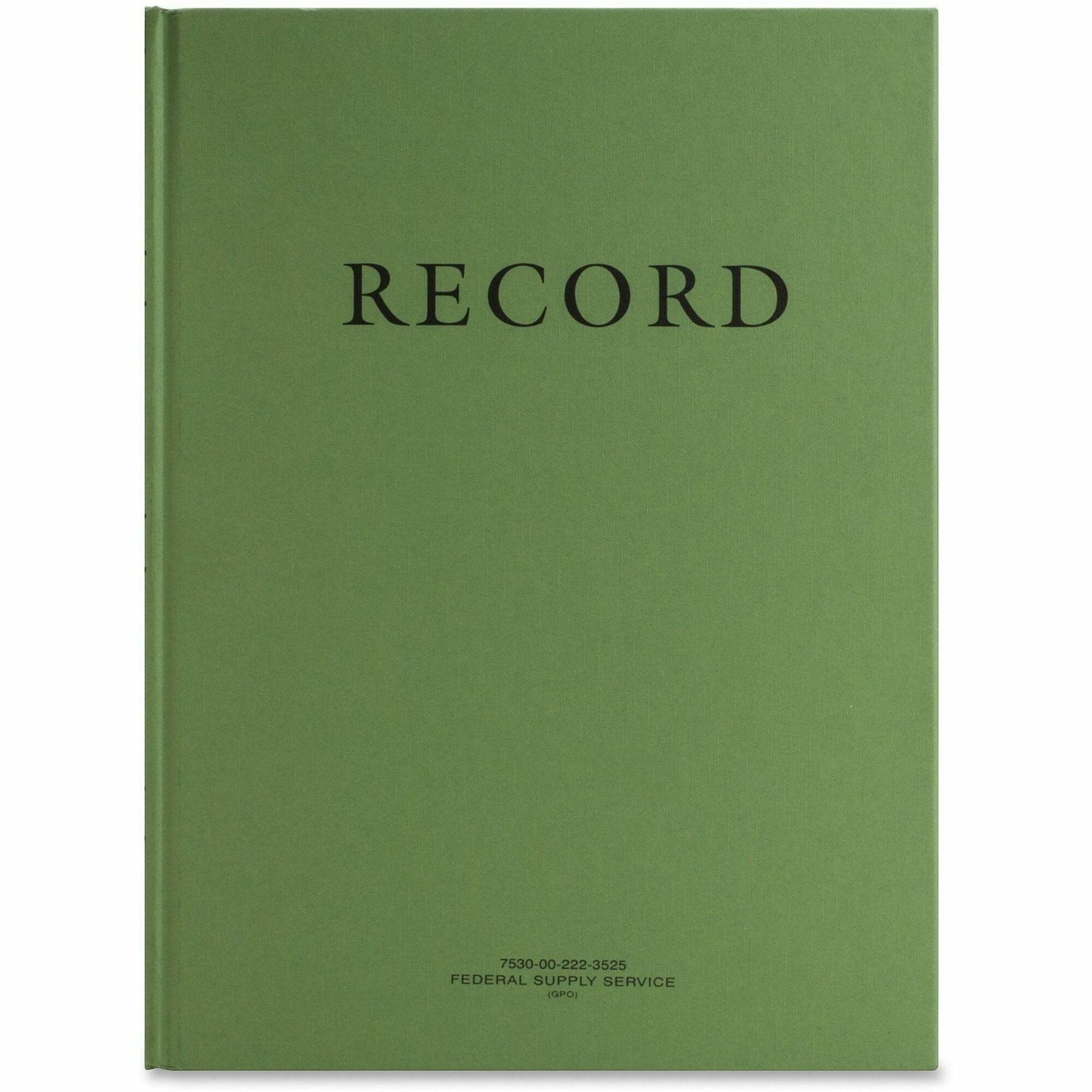 BOOK;LOG;HARDBND;8X10.5;GN