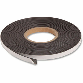 Magnetic Adhesive Tape Roll, 0.5" x 50 ft, Black