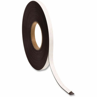 Magnetic Adhesive Tape Roll, 0.5" x 50 ft, Black