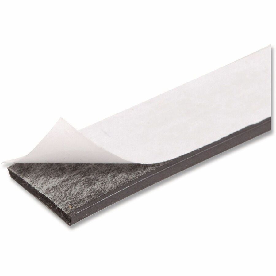 Magnetic Adhesive Tape Roll, 0.5" x 50 ft, Black