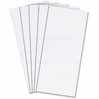 Dry Erase Magnetic Tape Strips, 2" x 0.88", White, 25/Pack