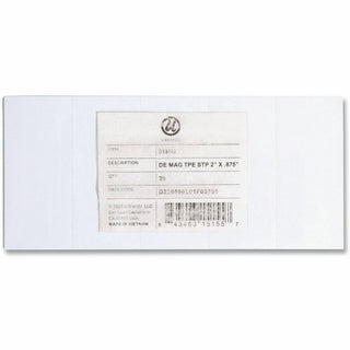 Dry Erase Magnetic Tape Strips, 2" x 0.88", White, 25/Pack
