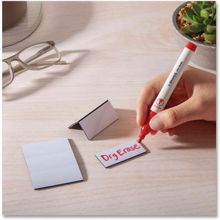 Dry Erase Magnetic Tape Strips, 2" x 0.88", White, 25/Pack