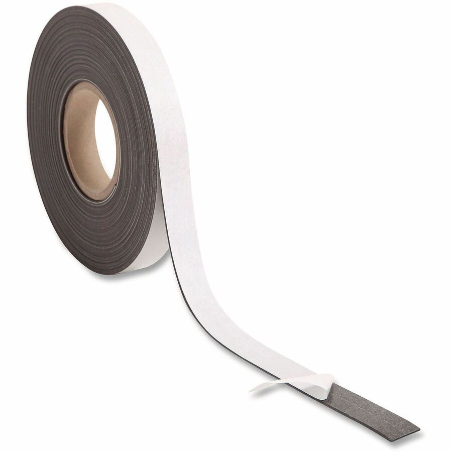 Magnetic Adhesive Tape Roll, 1" x 50 ft, Black