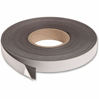 Magnetic Adhesive Tape Roll, 1" x 50 ft, Black