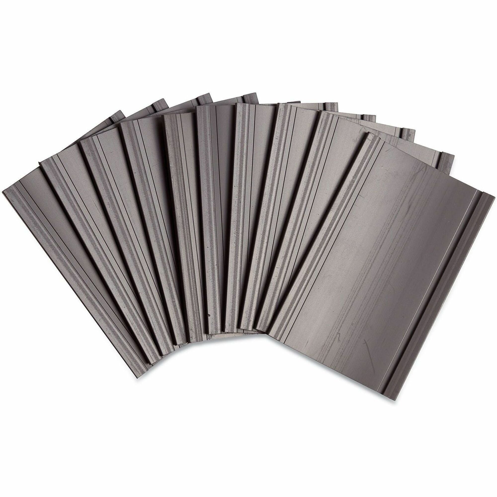 Magnetic Card Holders, 3 x 1.75, Black, 10/Pack