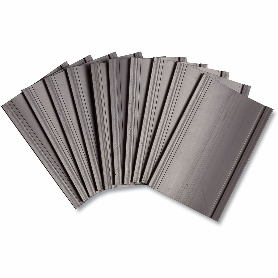 Magnetic Card Holders, 3 x 1.75, Black, 10/Pack