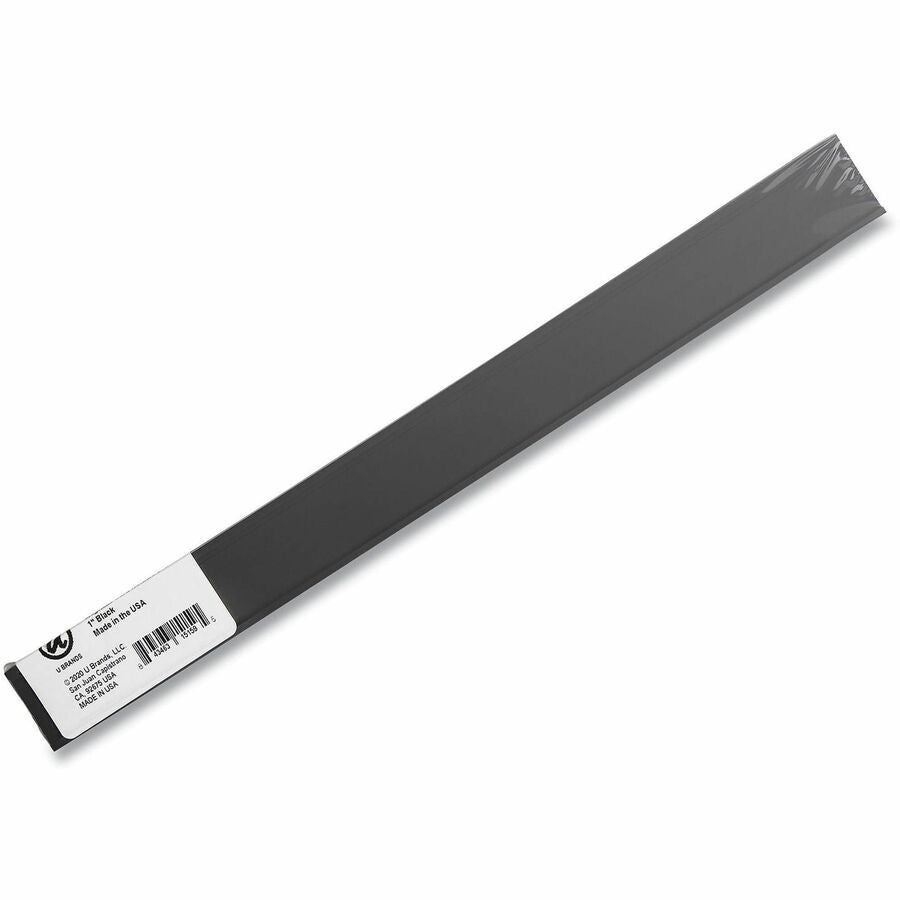 Magnetic Card Holders, 6 x 1, Black, 10/Pack