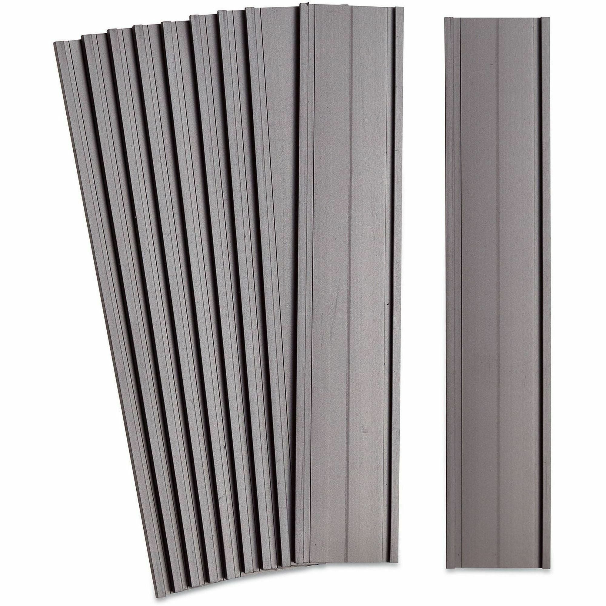 Magnetic Card Holders, 6 x 1, Black, 10/Pack