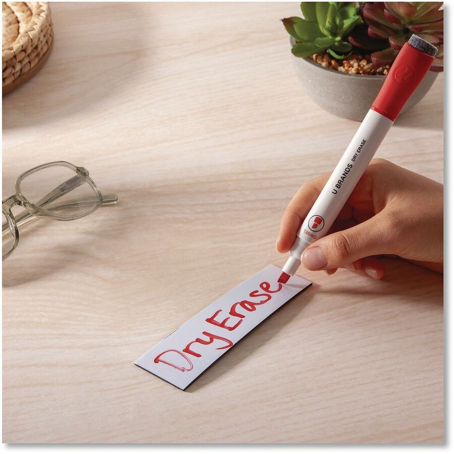 Dry Erase Magnetic Tape Roll, 2" x 50 ft, White