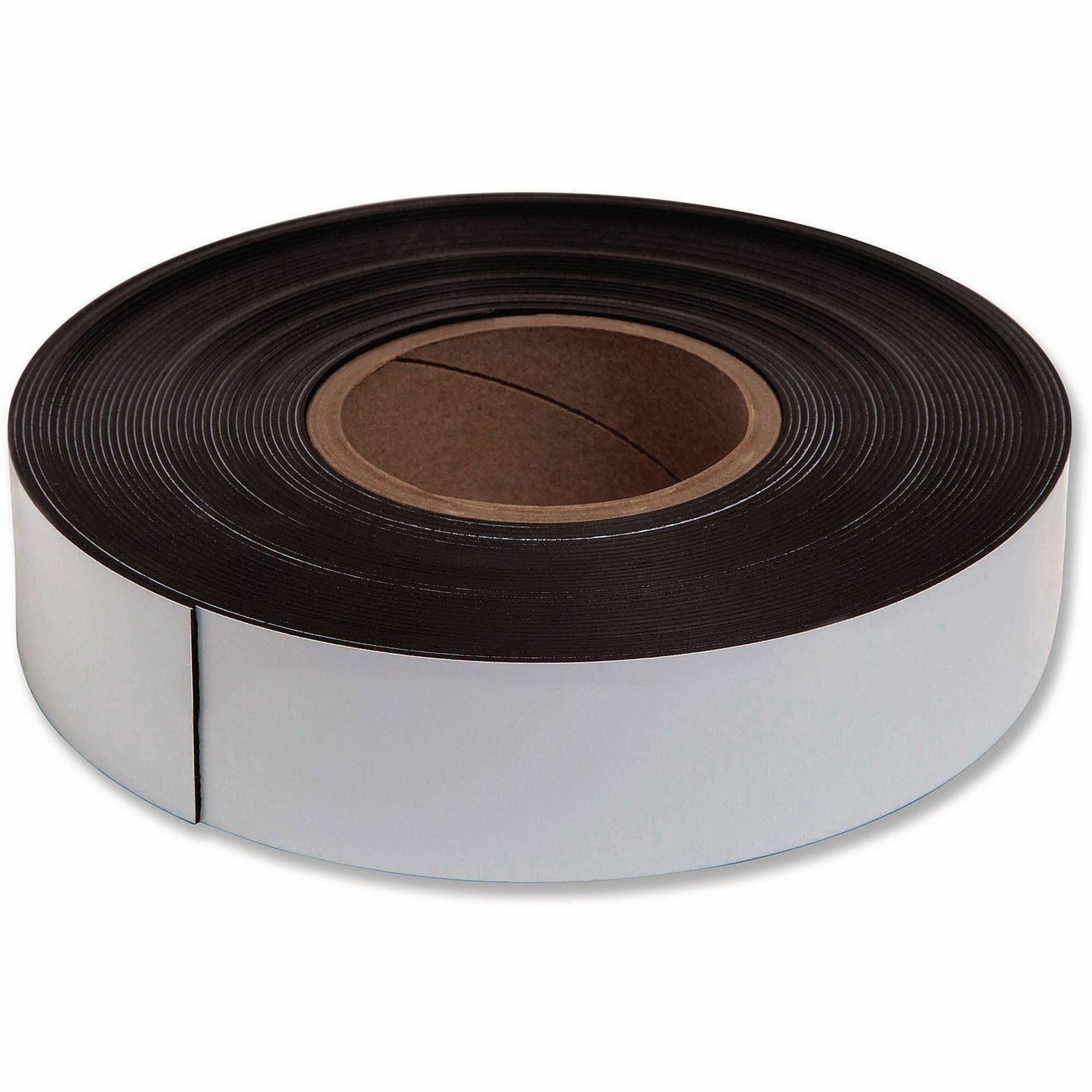 Dry Erase Magnetic Tape Roll, 2" x 50 ft, White