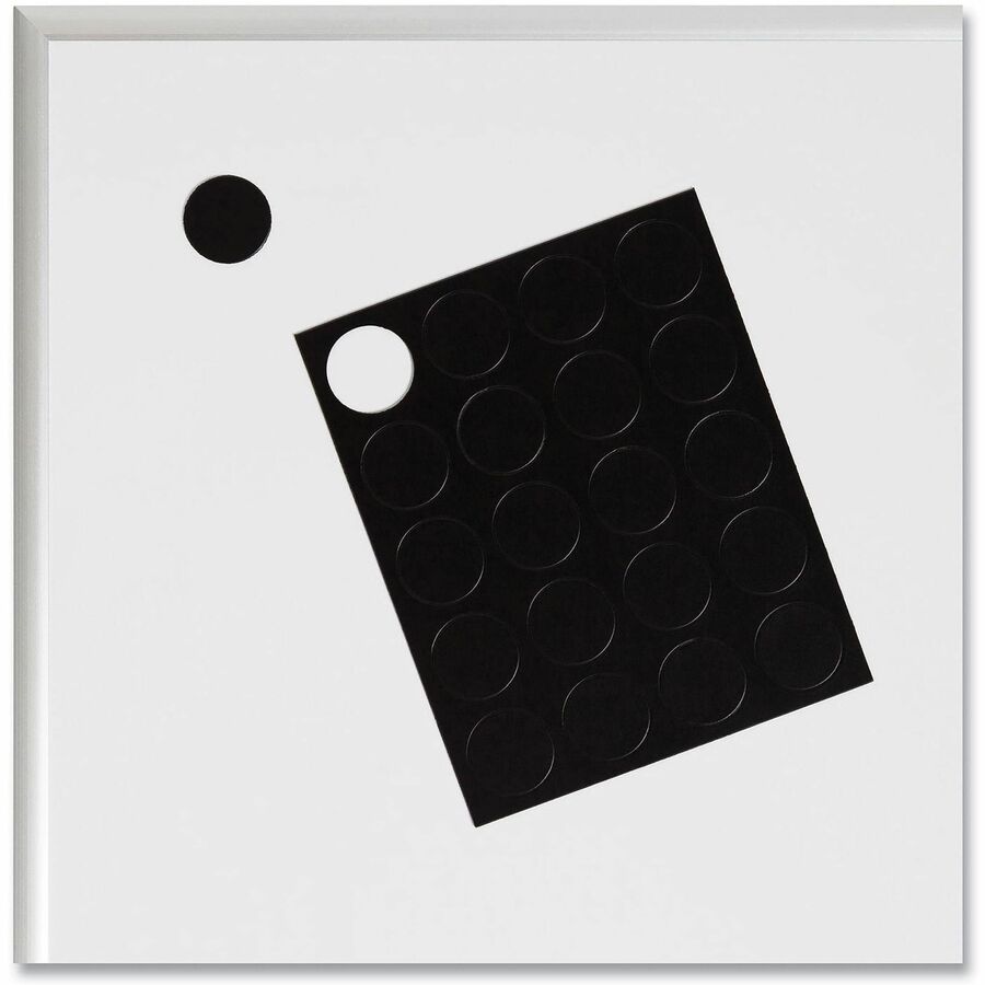 Heavy-Duty Board Magnets, Circles, Black, 0.75" Diameter, 20/Pack