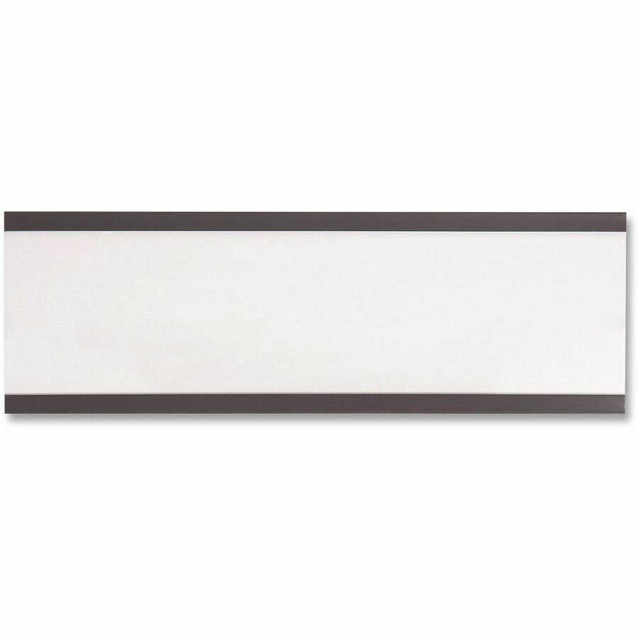 Magnetic Card Holders, 6 x 2, Black, 10/Pack