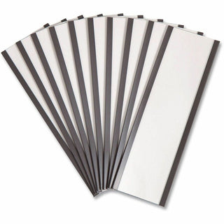 Magnetic Card Holders, 6 x 2, Black, 10/Pack