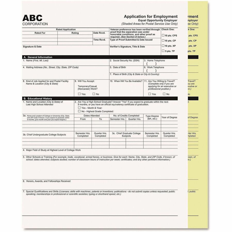 Digital Carbonless Paper, 2-Part, 8.5 x 11, White/Canary, 2,500/Carton
