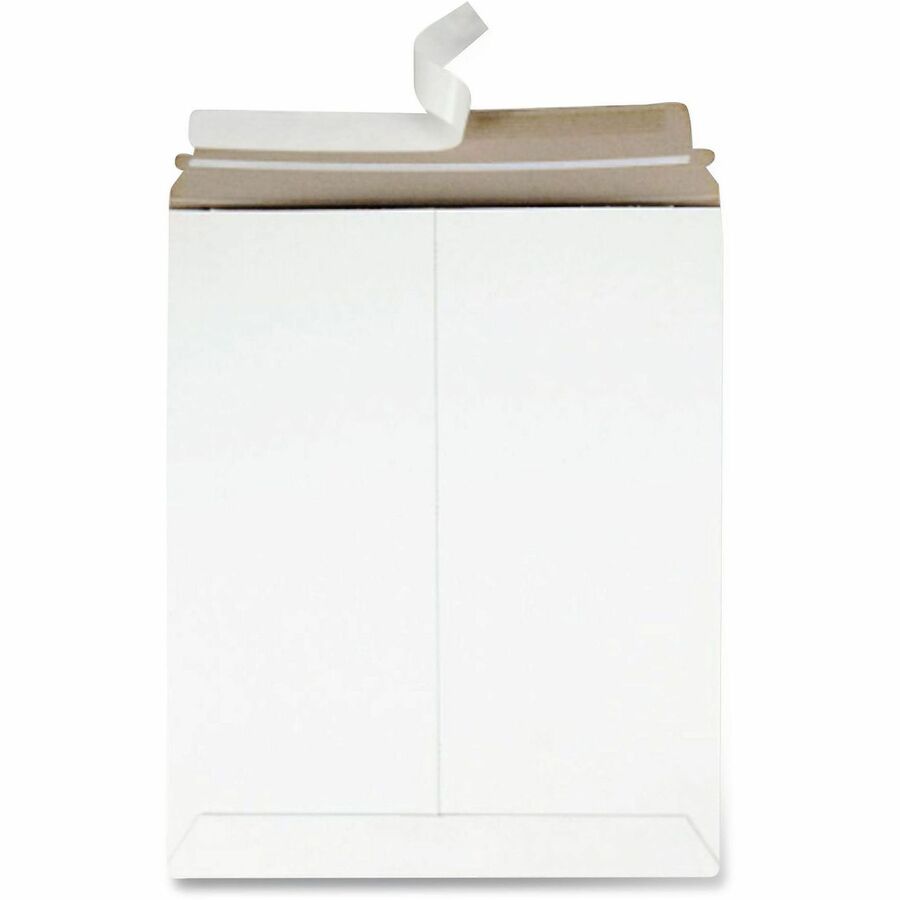 Photo/Document Mailer, Cheese Blade Flap, Redi-Strip Adhesive Closure, 11 x 13.5, White, 25/Box