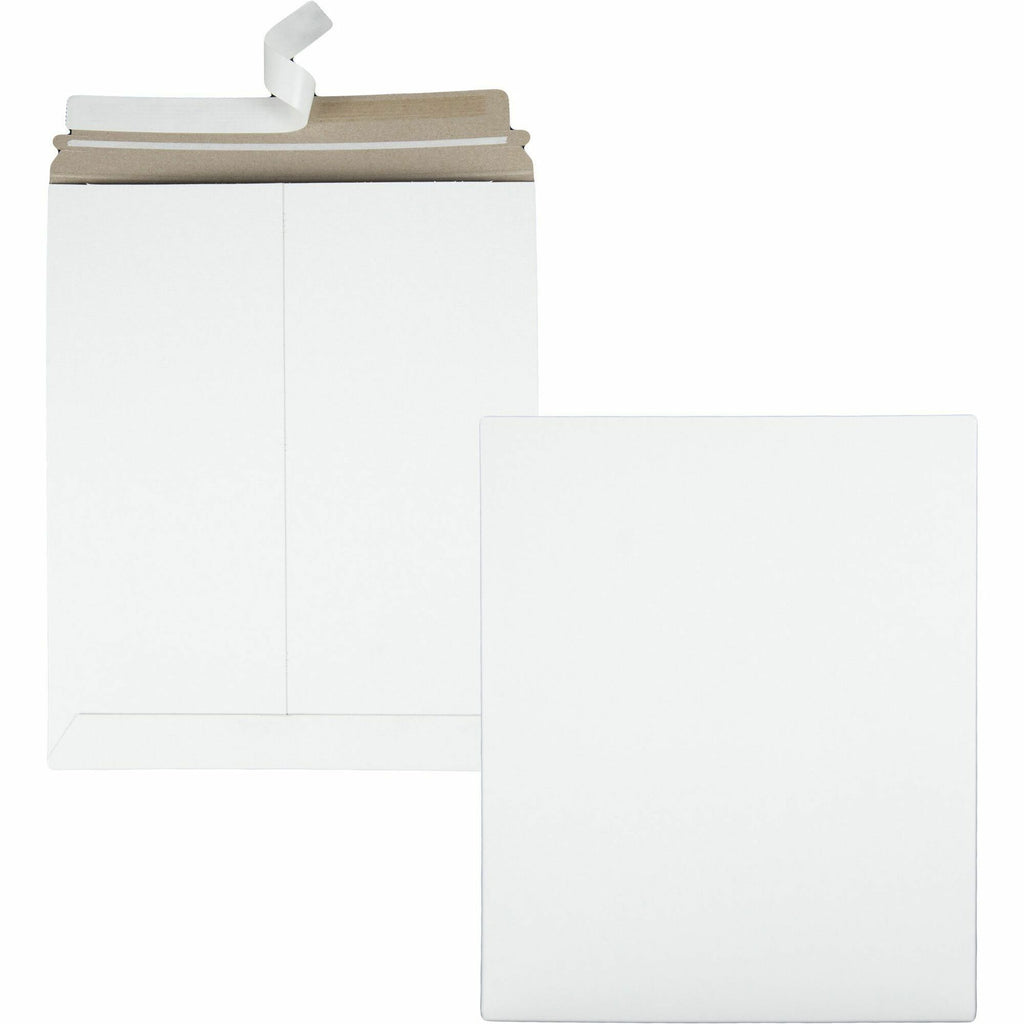 Photo/Document Mailer, Cheese Blade Flap, Redi-Strip Adhesive Closure, 11 x 13.5, White, 25/Box
