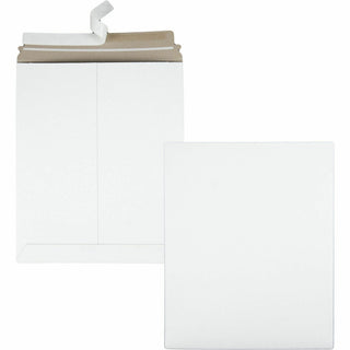 Photo/Document Mailer, Cheese Blade Flap, Redi-Strip Adhesive Closure, 11 x 13.5, White, 25/Box