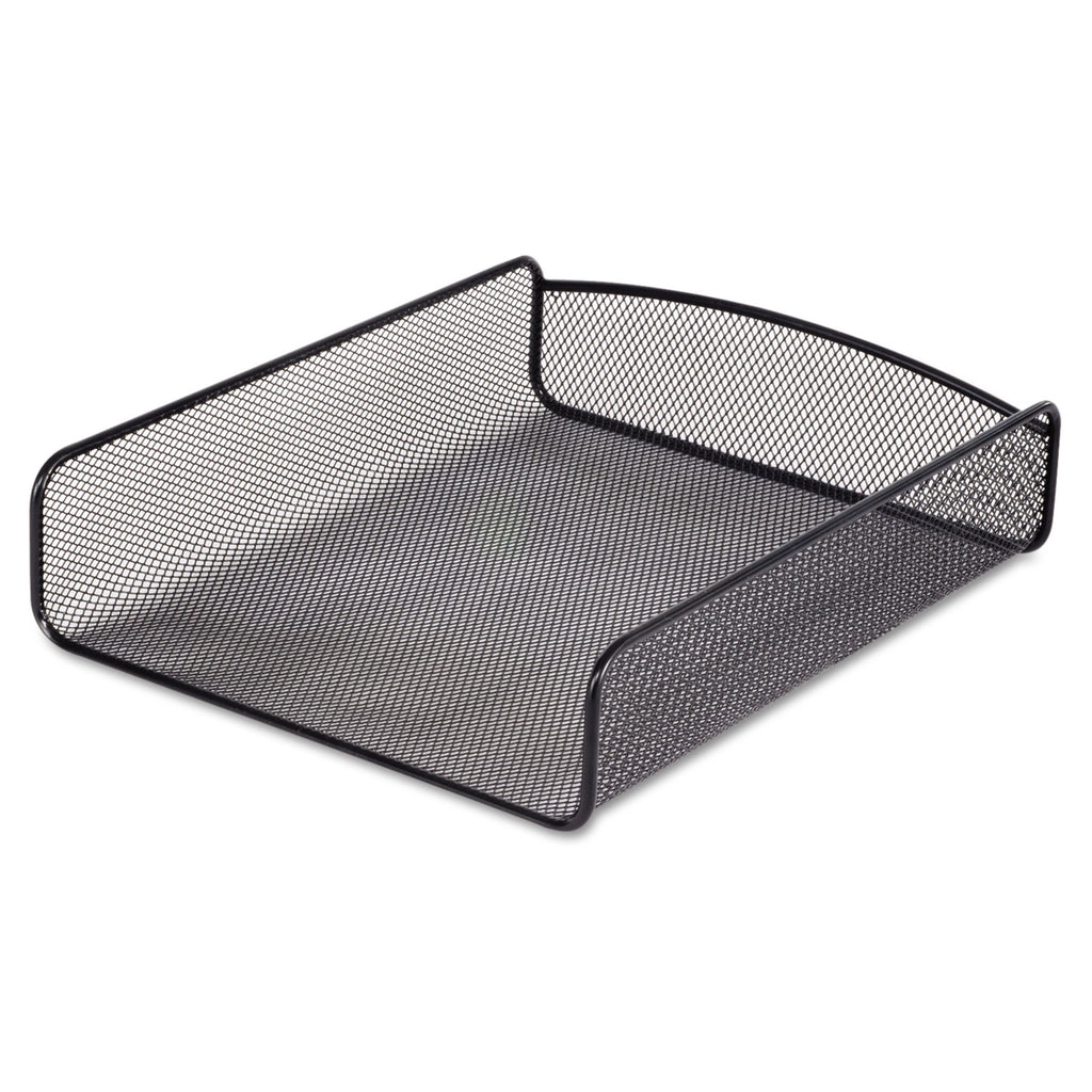 Onyx Desk Tray, 1 Section, Letter Size Files, 9.25" x 11.75" x 2.5", Black - 