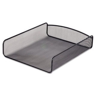 Onyx Desk Tray, 1 Section, Letter Size Files, 9.25" x 11.75" x 2.5", Black - 
