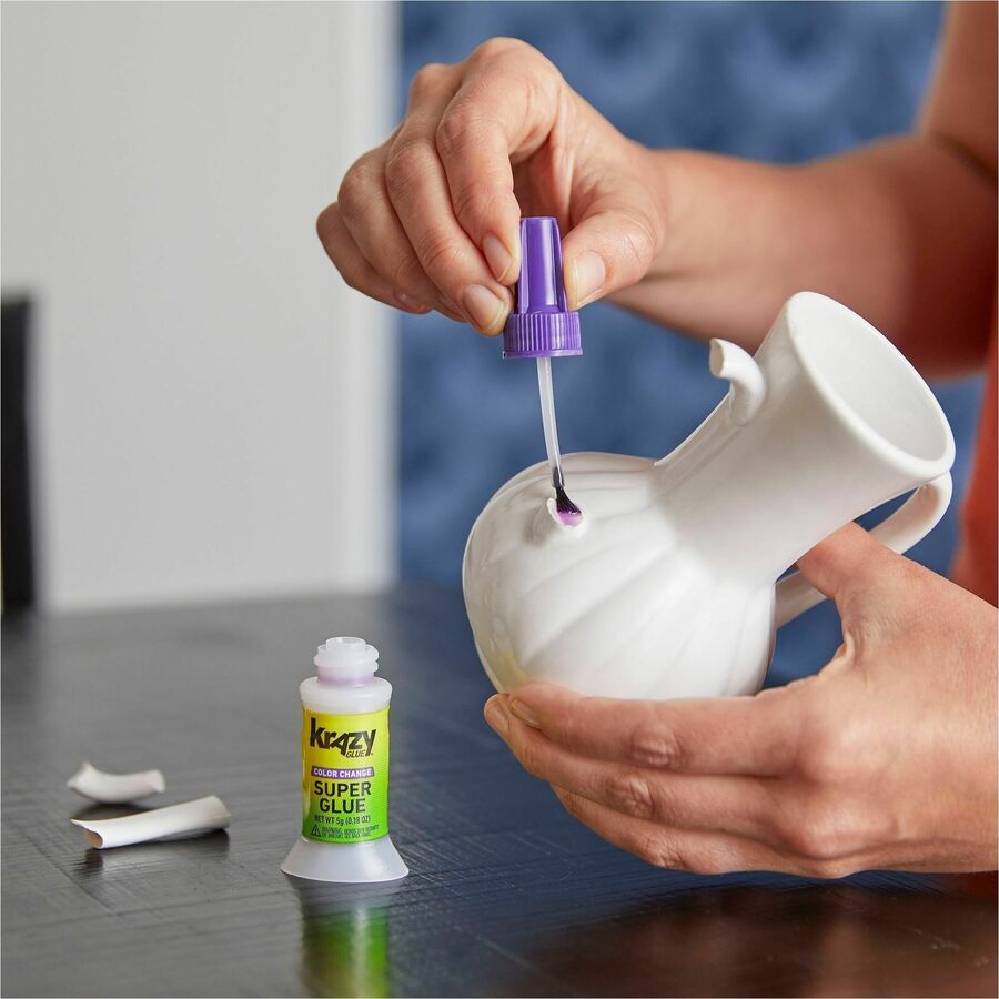 Color Change Brush On Glue, 0.18 oz, Dries Clear