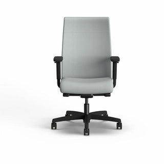 Ignition 2.0 Upholstered Mid-Back Task Chair, Up to 300 lbs, 17 to 21.5 Seat Height, Flint Seat and Back, Black Base