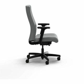 Ignition 2.0 Upholstered Mid-Back Task Chair, Up to 300 lbs, 17 to 21.5 Seat Height, Flint Seat and Back, Black Base