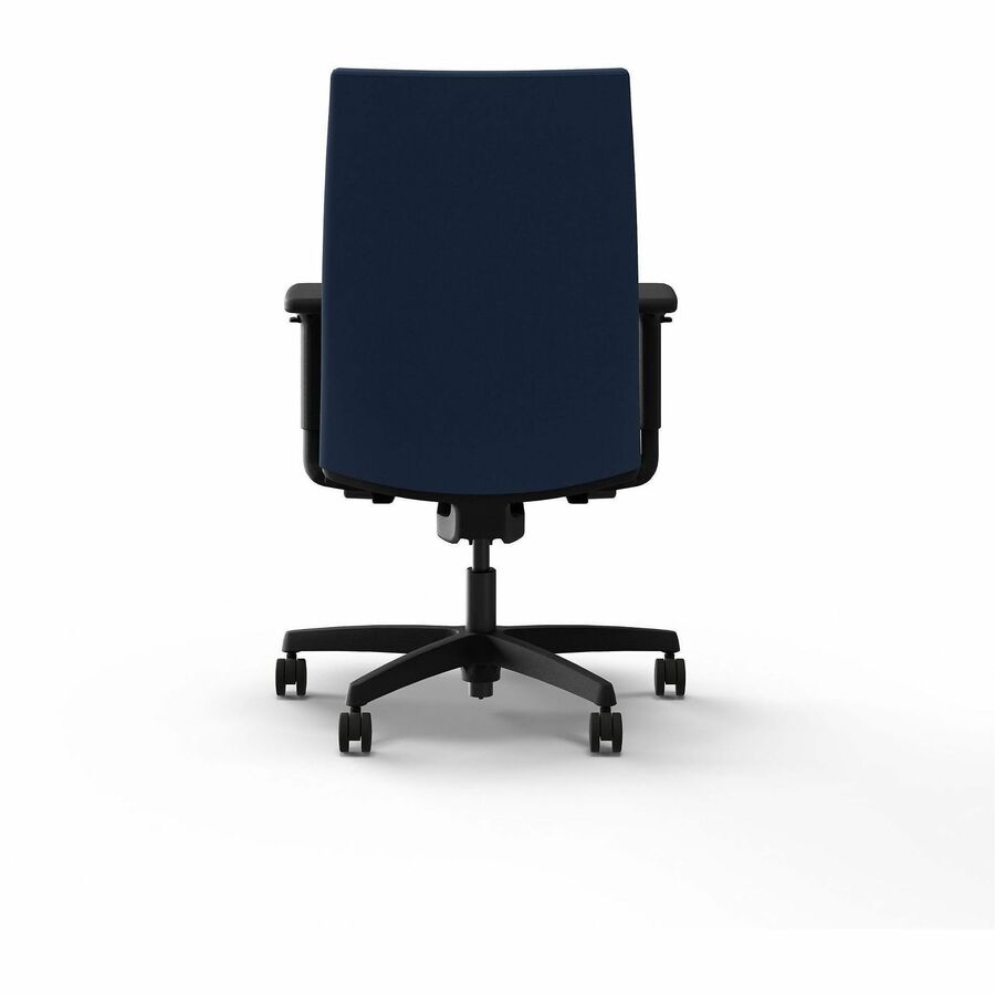 Ignition 2.0 Upholstered Mid-Back Task Chair, Up to 300 lbs, 17 to 21.5 Seat Height, Elysian Seat and Back, Black Base