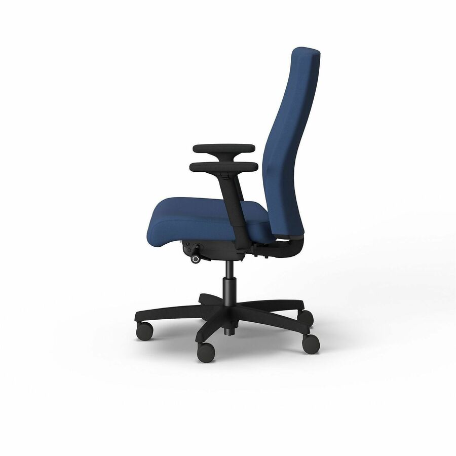 Ignition 2.0 Upholstered Mid-Back Task Chair, Up to 300 lbs, 17 to 21.5 Seat Height, Elysian Seat and Back, Black Base