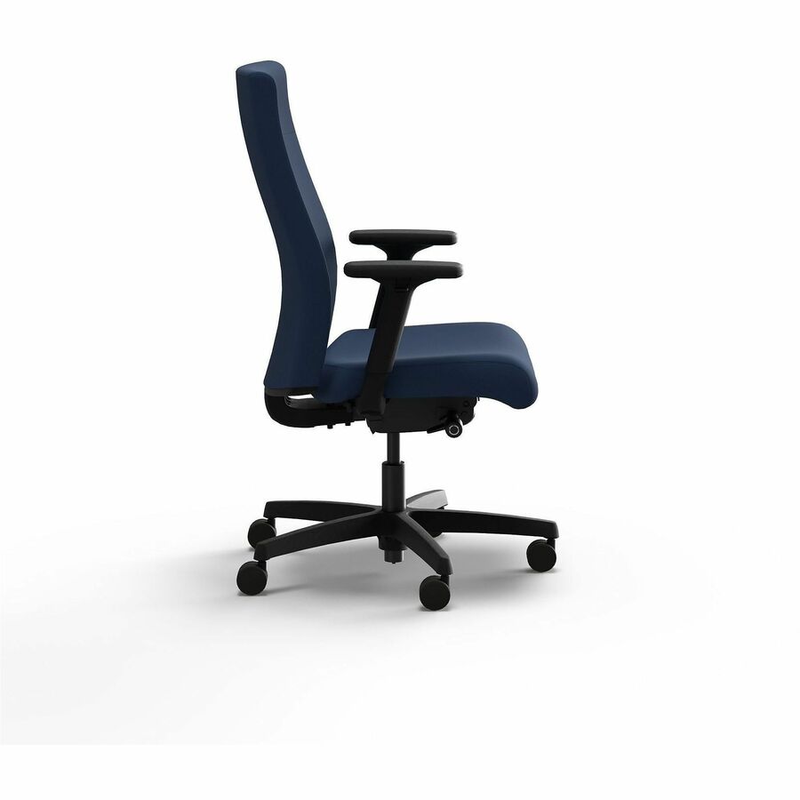 Ignition 2.0 Upholstered Mid-Back Task Chair, Up to 300 lbs, 17 to 21.5 Seat Height, Elysian Seat and Back, Black Base