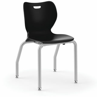SmartLink Four-Leg Chair, 19.5" x 19.63" x 31", Onyx Seat, Onyx Base, 4/Carton
