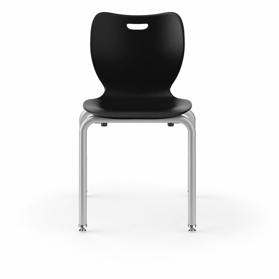 SmartLink Four-Leg Chair, 19.5" x 19.63" x 31", Onyx Seat, Onyx Base, 4/Carton