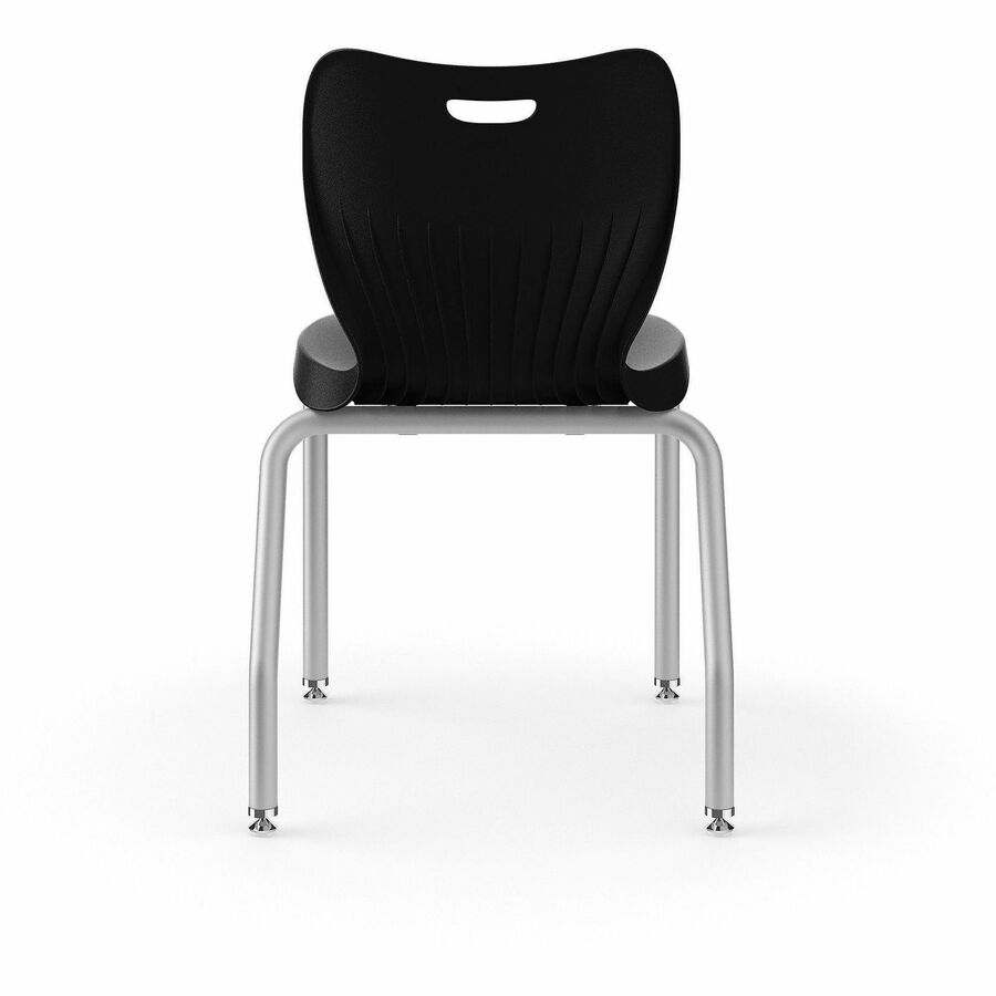 SmartLink Four-Leg Chair, 19.5" x 19.63" x 31", Onyx Seat, Onyx Base, 4/Carton