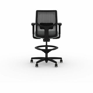 Ignition 2.0 ReActiv Low-Back Task Stool, 22.88" to 31.75" Seat Height, Flint Seat, Charcoal Back, Black Base