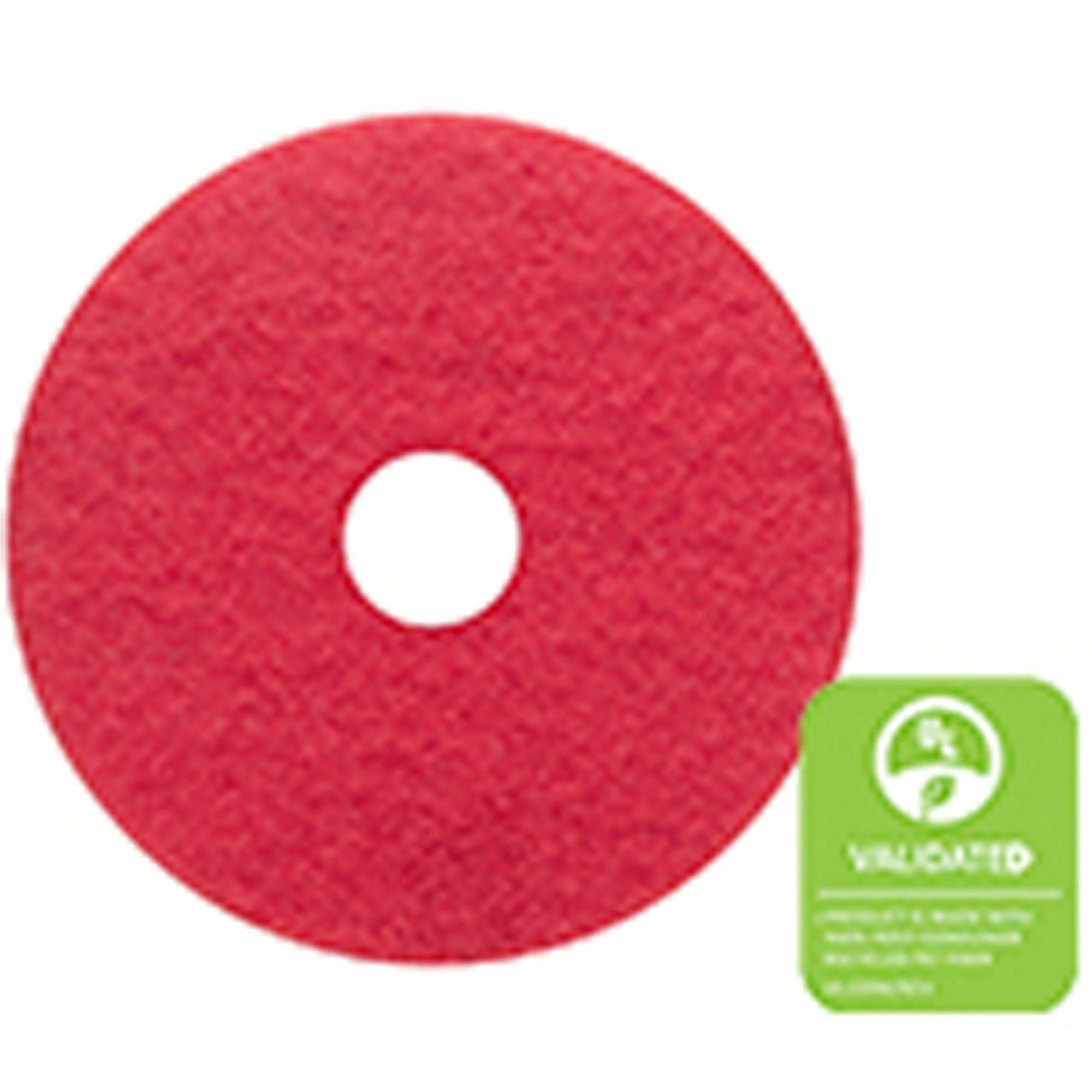 PAD;FLOOR;BUFFER;15IN;RED
