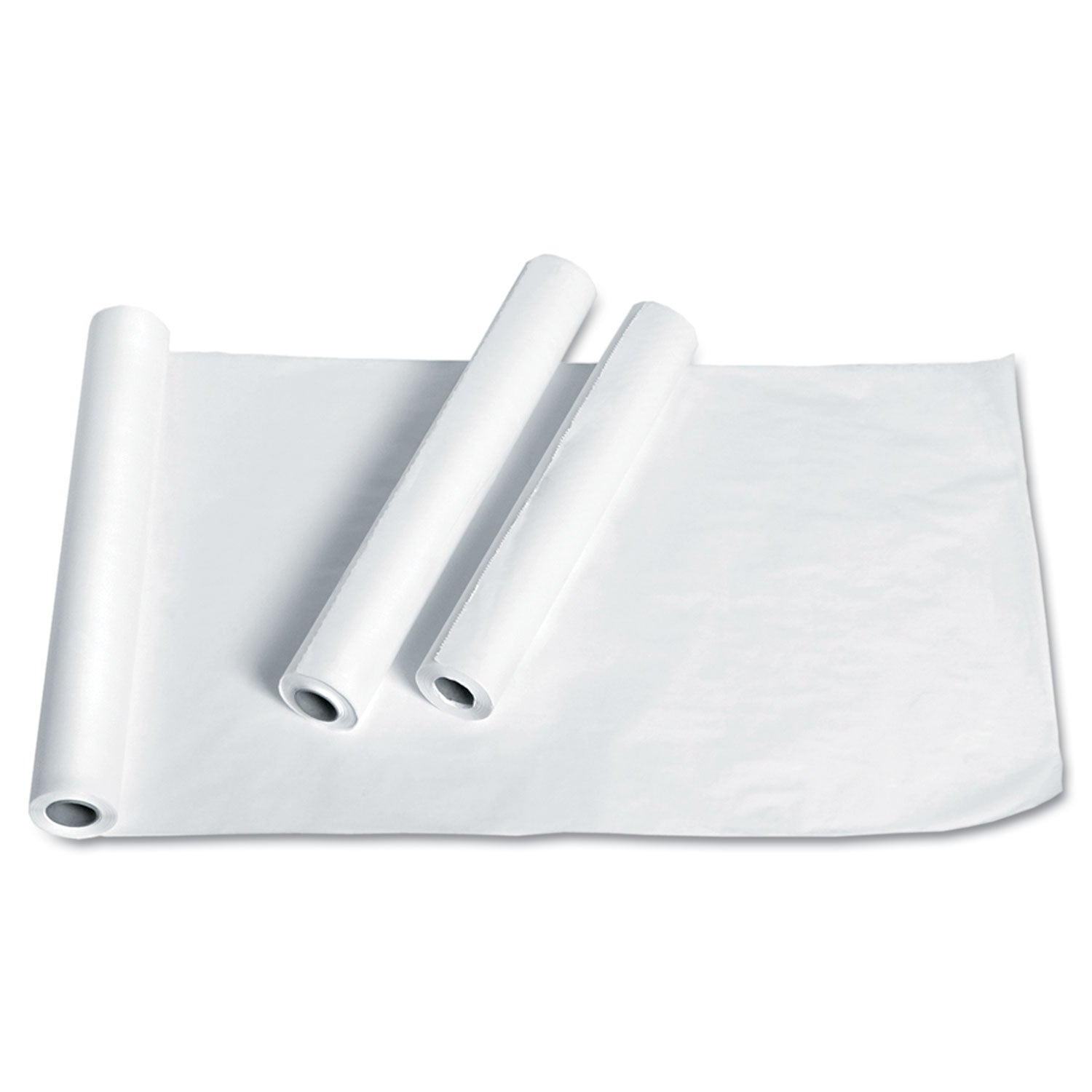 Exam Table Paper, Deluxe Smooth, 21" x 225 ft, White, 12 Rolls/Carton - 