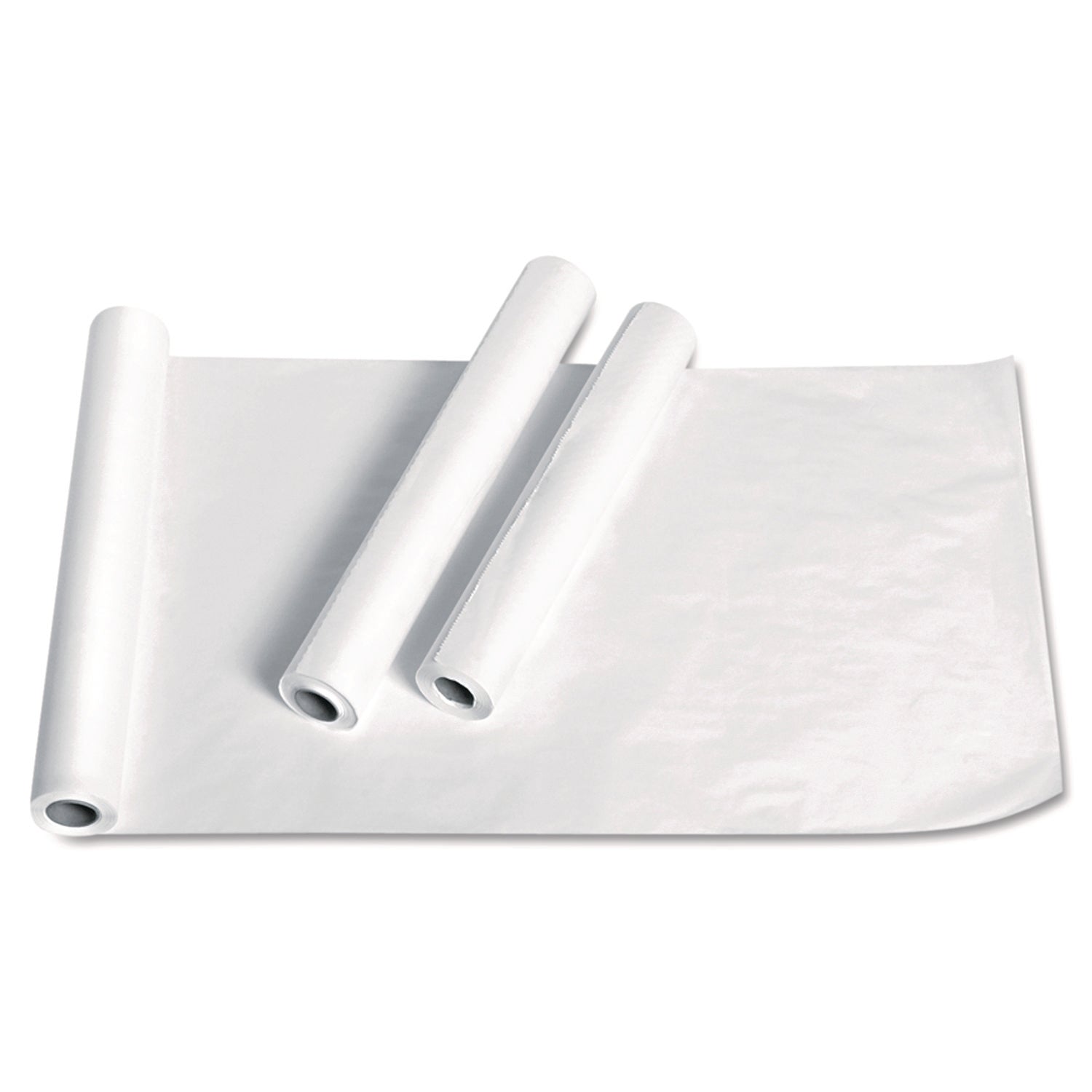 Exam Table Paper, Deluxe Crepe, 21" x 125 ft, White, 12 Rolls/Carton