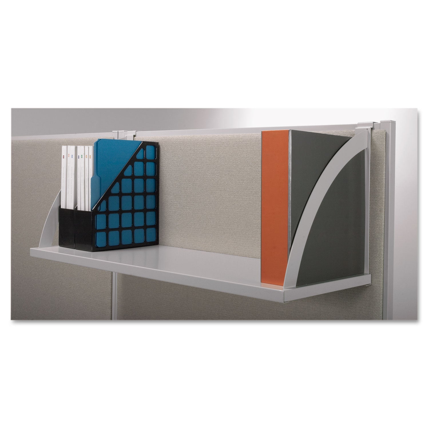 Verse Panel System Hanging Shelf, 60w x 12.75d, Gray - 