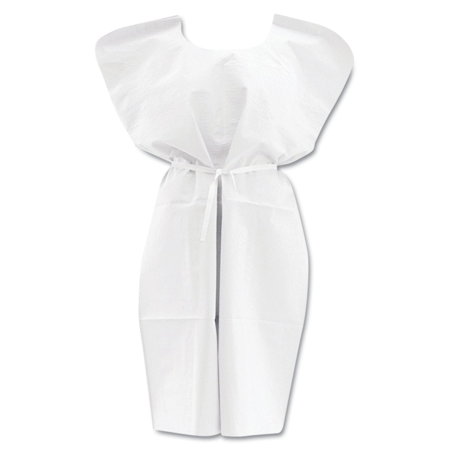disposable-patient-gowns-3-ply-tissue-poly-tissue-30-x-42-white-50-carton_miinon24355 - 1