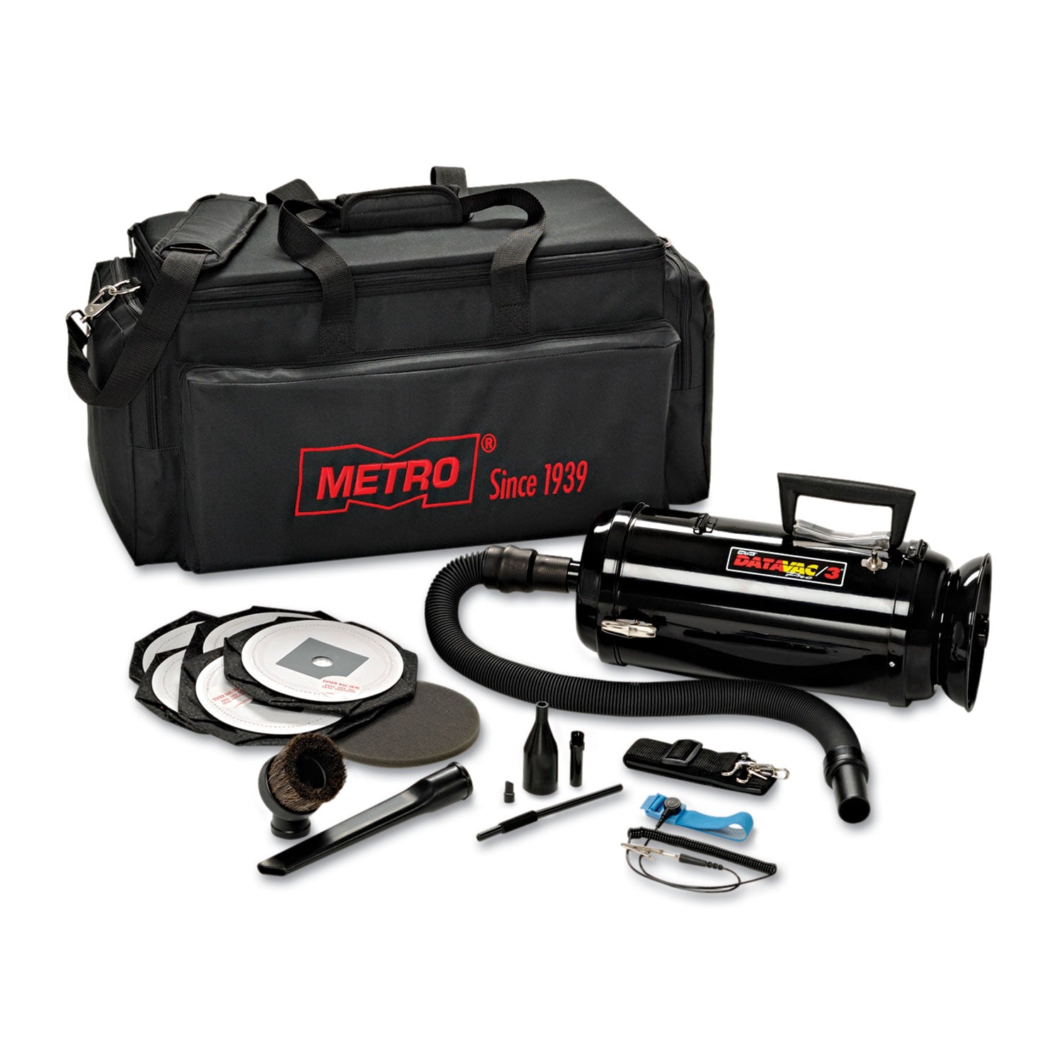 ESD-Safe Pro Data-Vac/3 Professional Cleaning System, 1.7 hp, Black - 