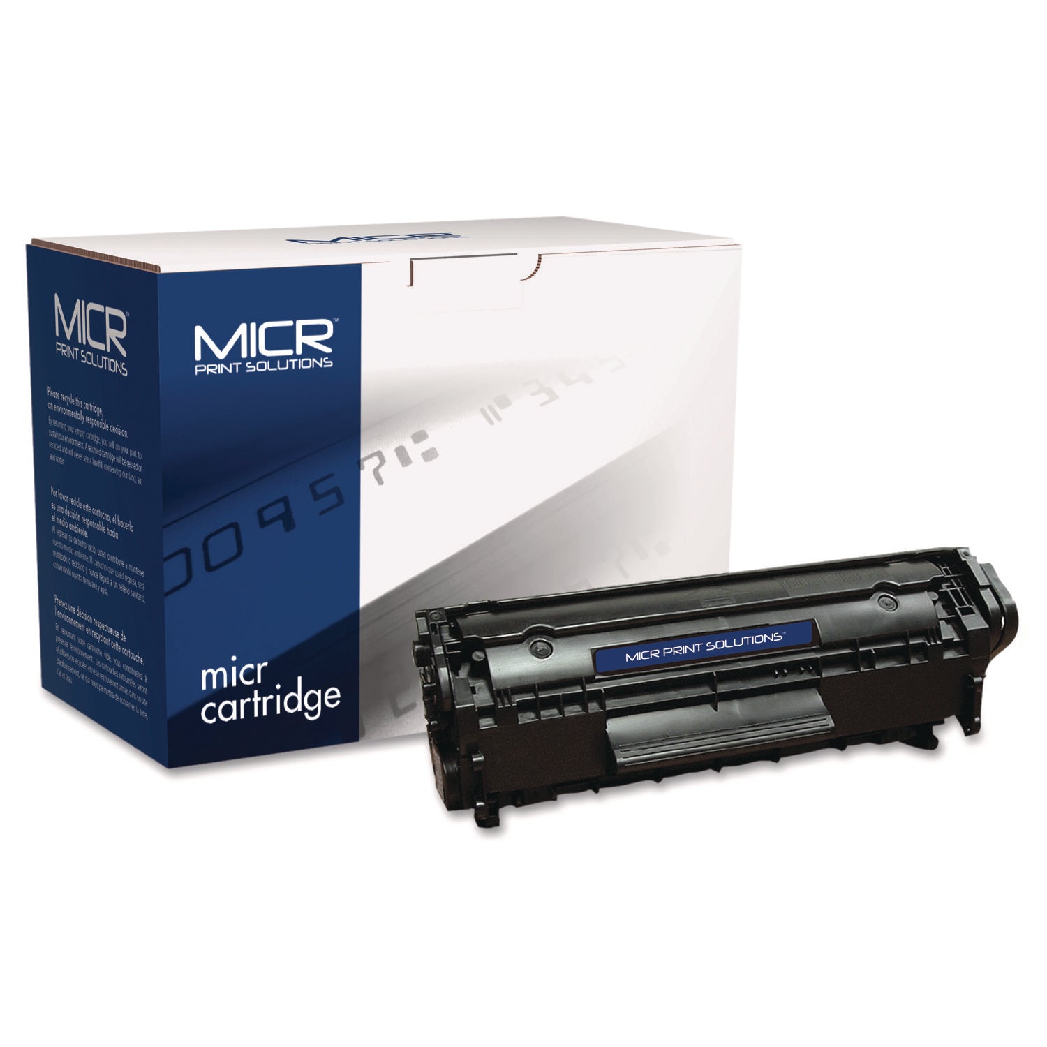 Compatible Q2612A(M) (12AM) MICR Toner, 2,000 Page-Yield, Black, Ships in 1-3 Business Days