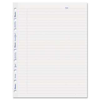 MiracleBind Ruled Paper Refill Sheets for all MiracleBind Notebooks and Planners, 9.25 x 7.25, White/Blue Sheets, Undated