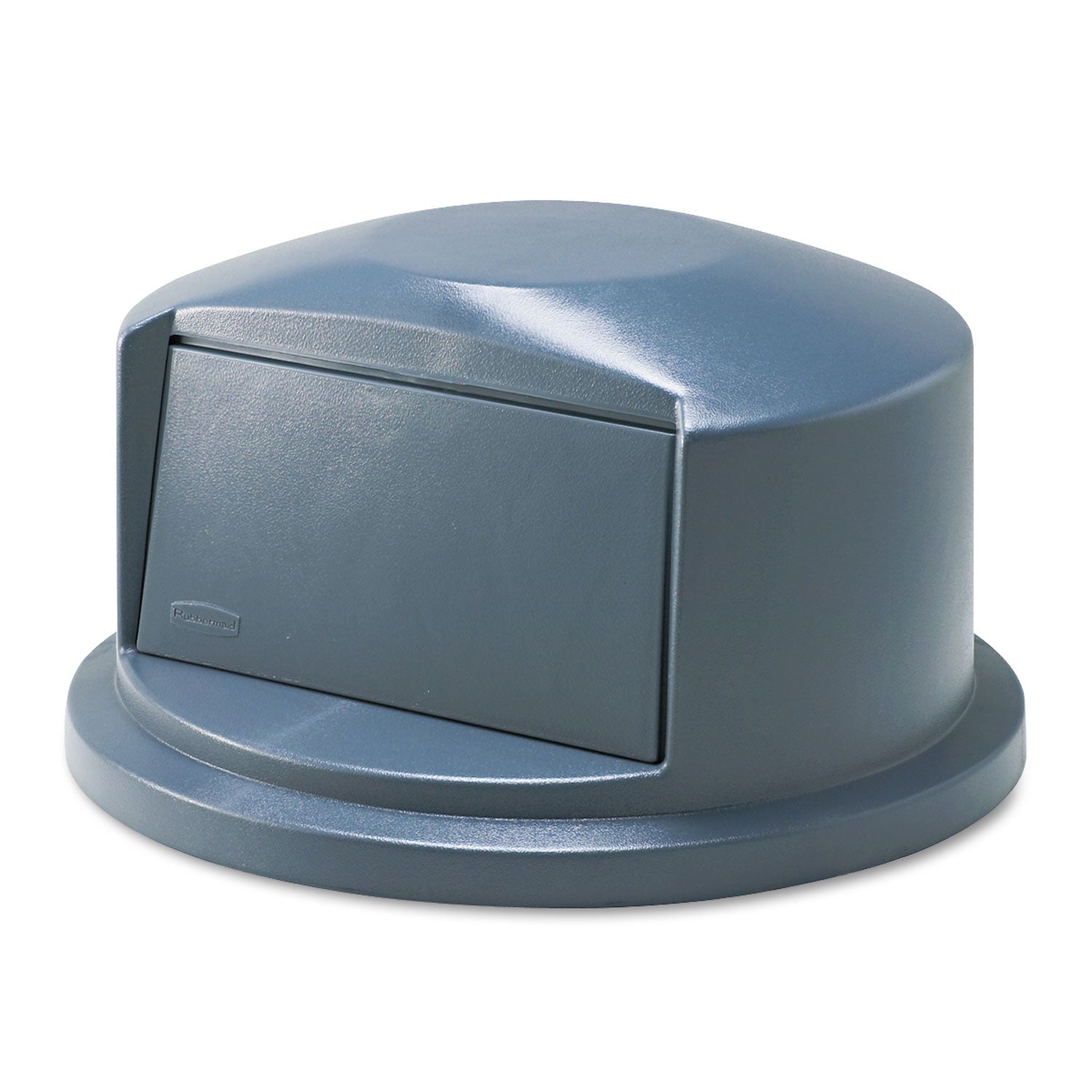 BRUTE Dome Top Swing Door Lid for 32 gal Waste Containers, 22.75" Diameter x 12.25h, Gray - 