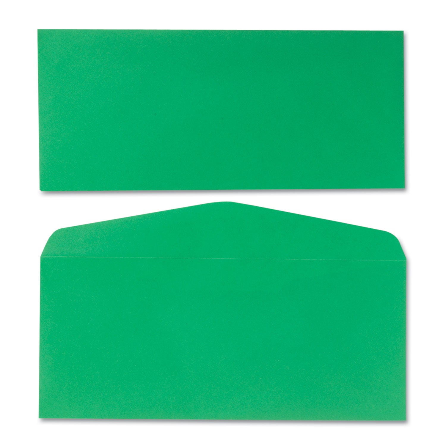 Colored Envelope, #10, Commercial Flap, Gummed Closure, 4.13 x 9.5, Green, 25/Pack - 