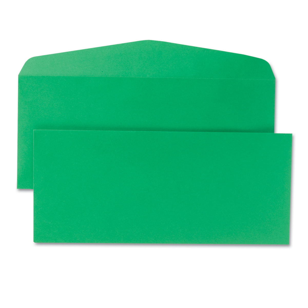 Colored Envelope, #10, Commercial Flap, Gummed Closure, 4.13 x 9.5, Green, 25/Pack - 