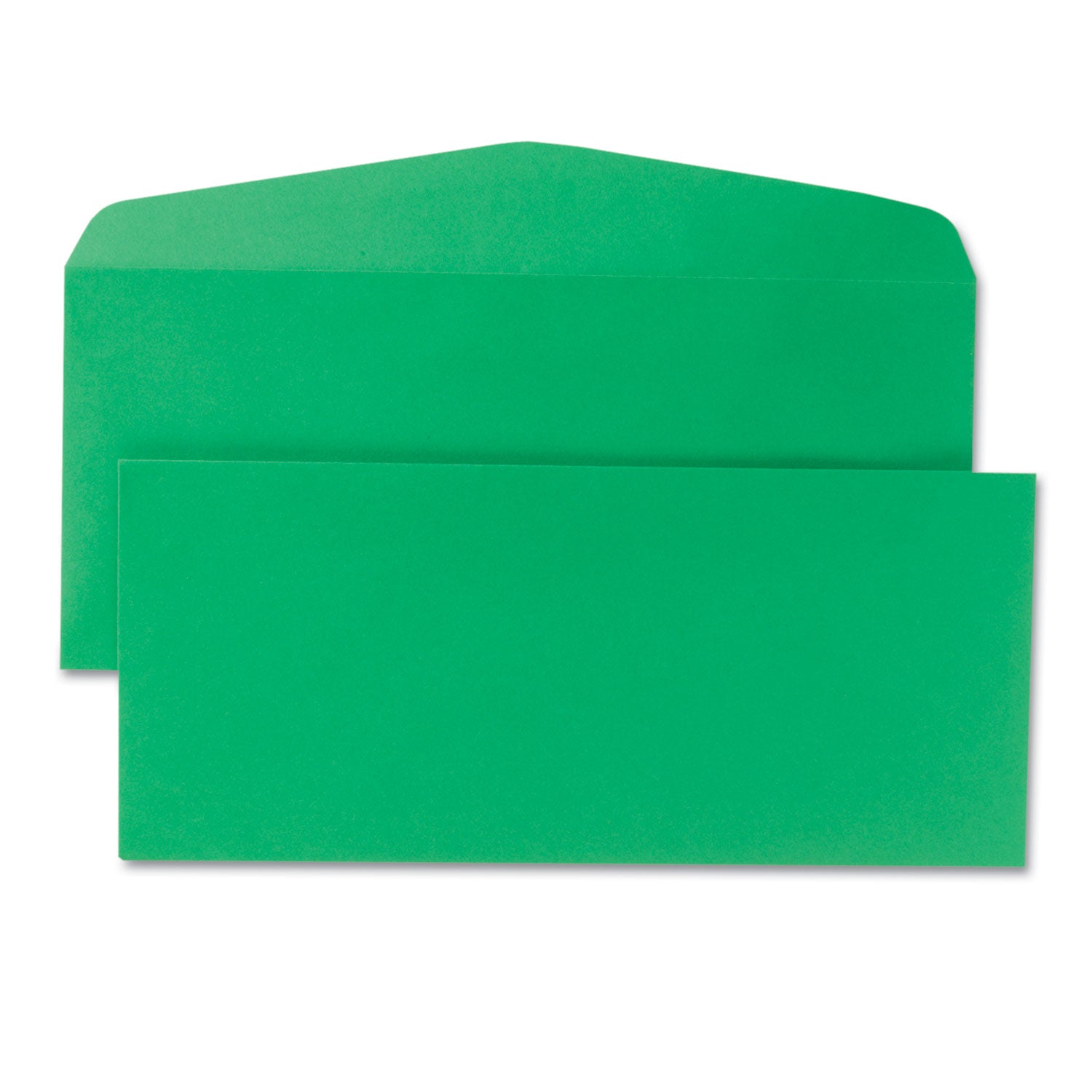 Colored Envelope, #10, Commercial Flap, Gummed Closure, 4.13 x 9.5, Green, 25/Pack - 